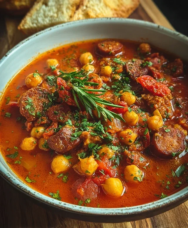 Beef Beef Chorizo Chickpea Stew