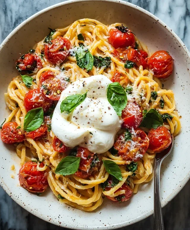 Burst Tomato Burrata Pasta
