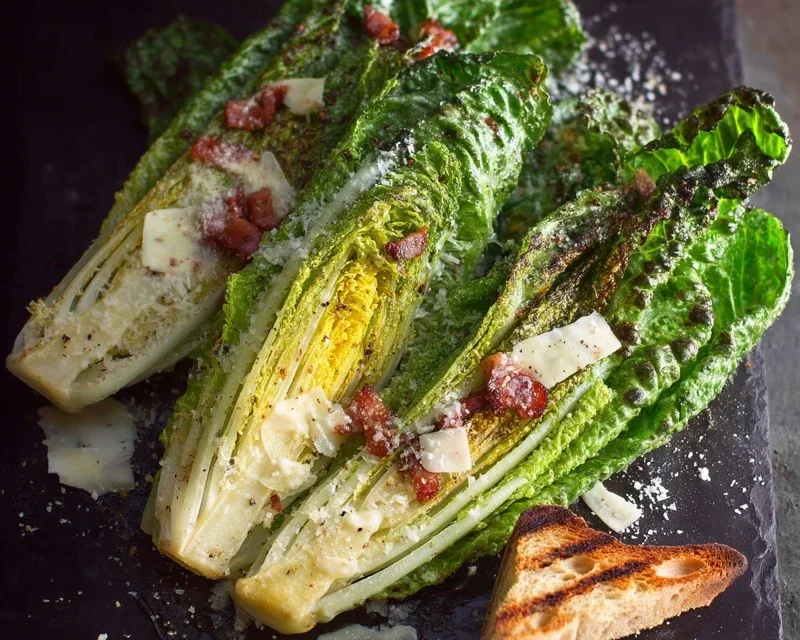 Grilled Romaine Caesar Salad Recipe
