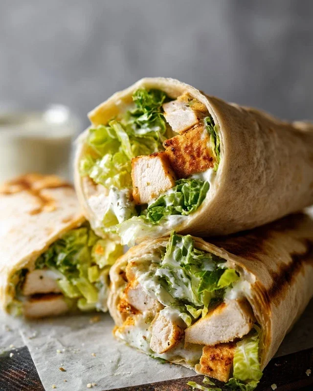 Chicken Caesar Wraps