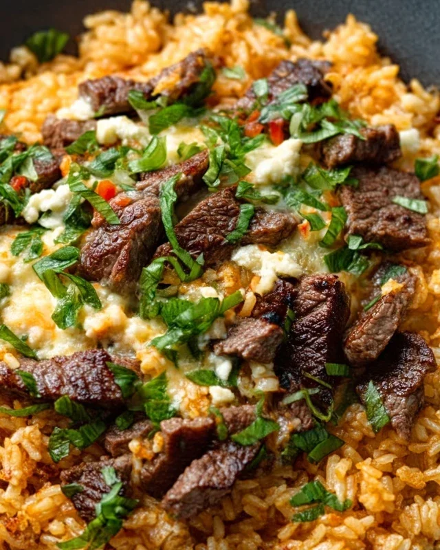 Steak Queso Rice A Flavorful Recipe