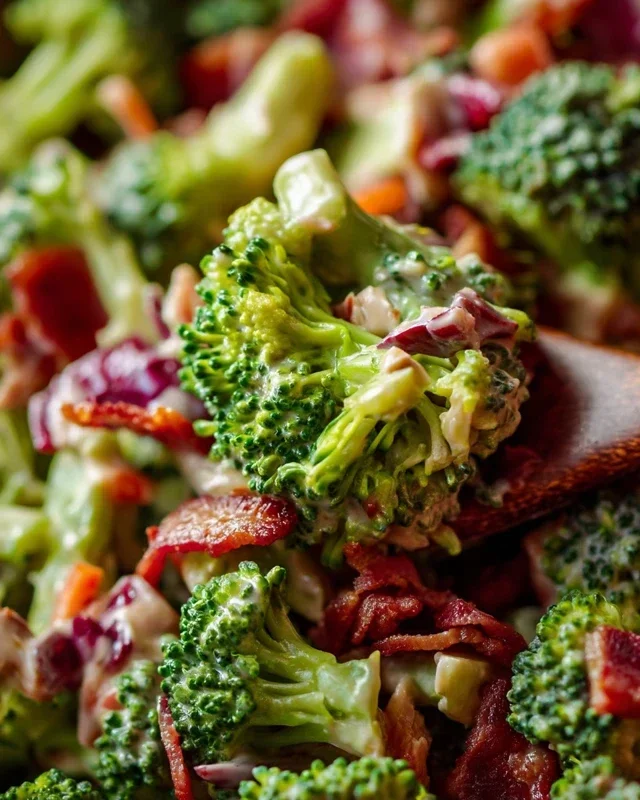Broccoli Salad with Beef Beef Bacon Recipe