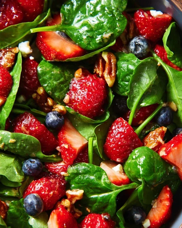 15-Minute Strawberry Spinach Salad