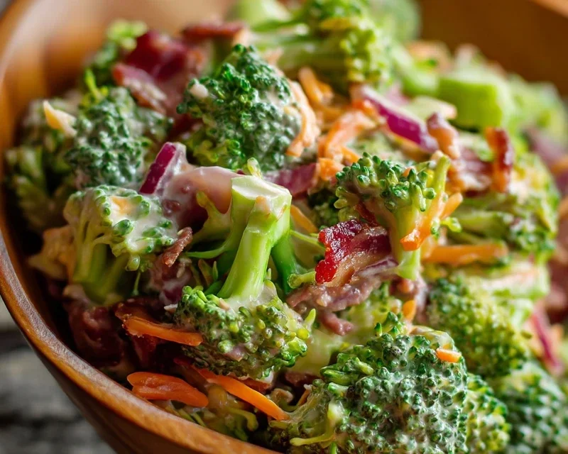 Broccoli Salad with Beef Beef Bacon Recipe