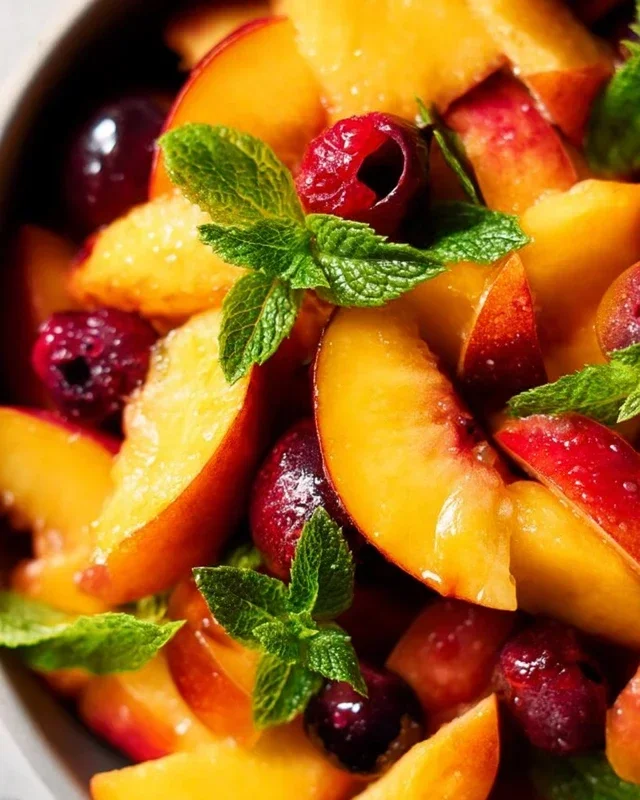 Summer Peach Fruit Salad
