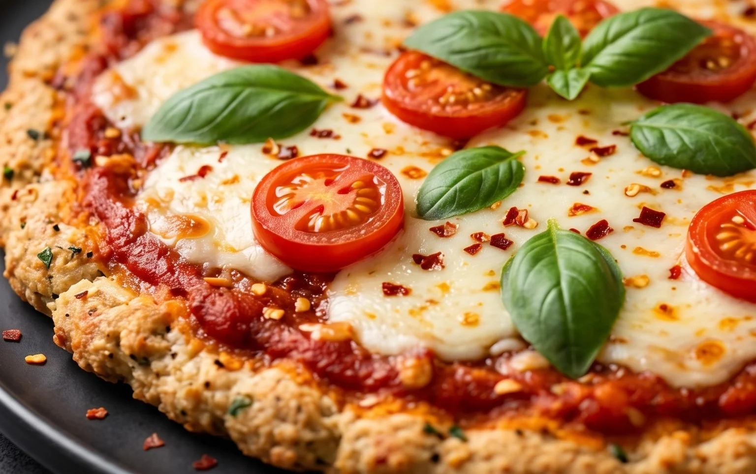Chicken Crust Pizza (Low Carb + High Protein