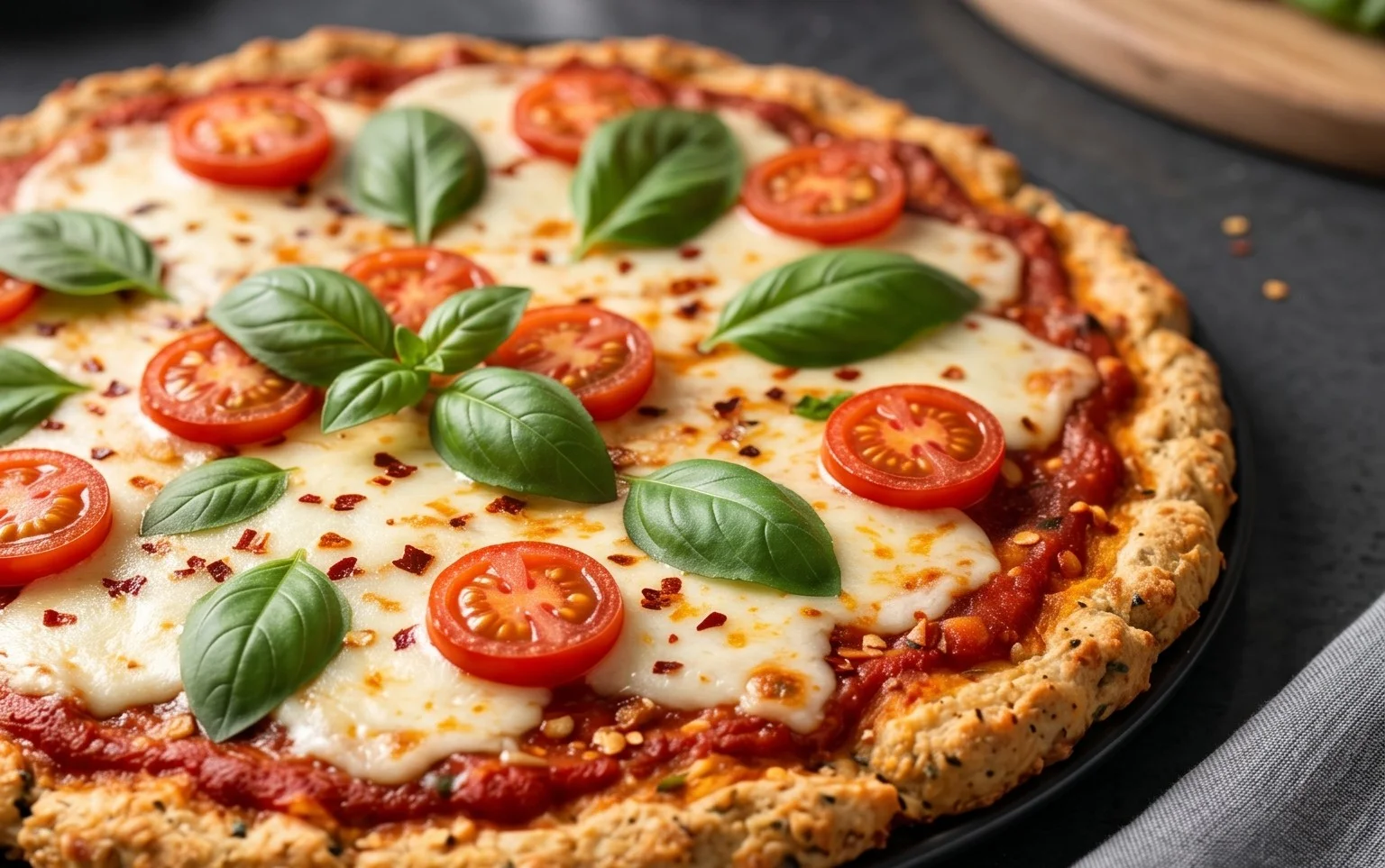 Chicken Crust Pizza (Low Carb + High Protein