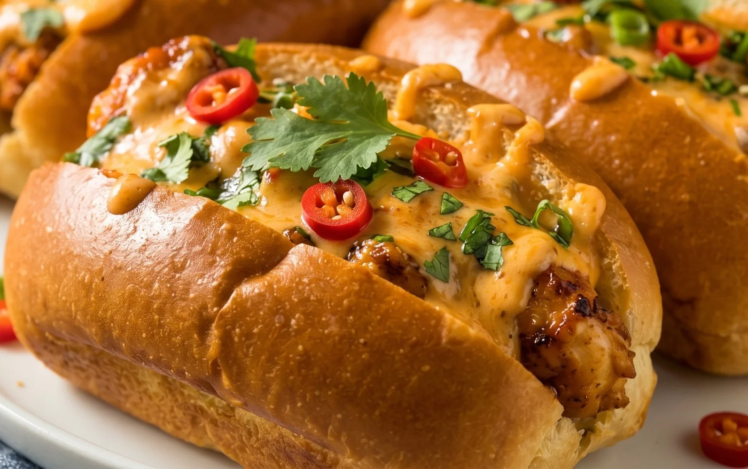 Cheesy Dynamite Chicken Buns