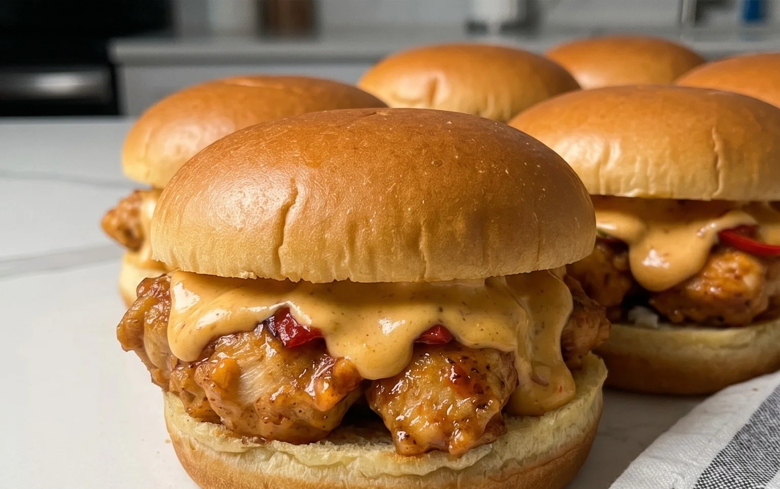Cheesy Dynamite Chicken Buns