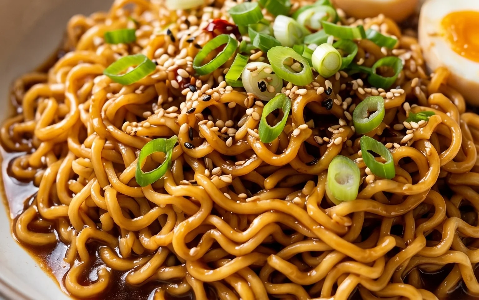 Easy Saucy Ramen Noodles
