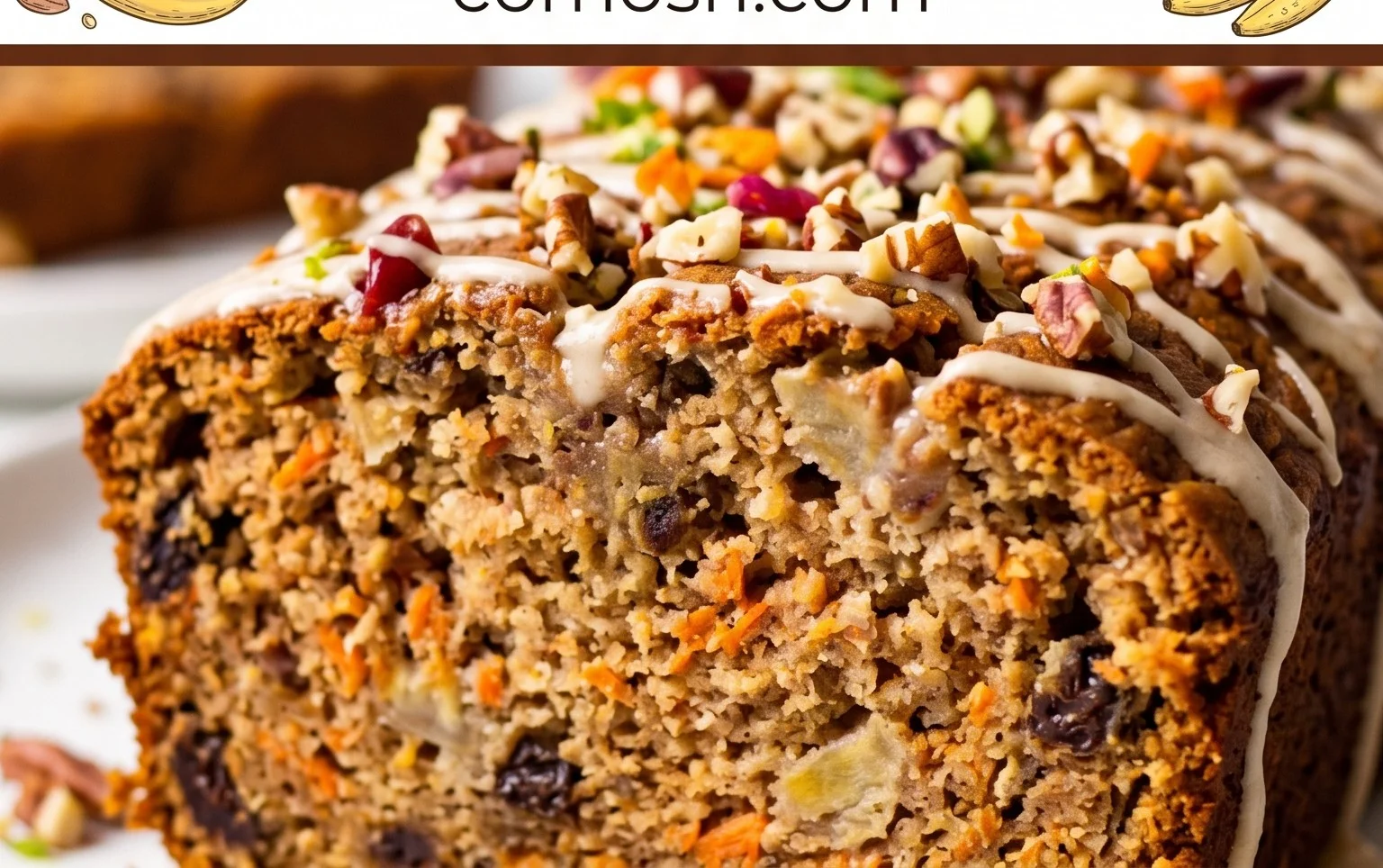 Dairy Free Carrot Cake Banana Bread