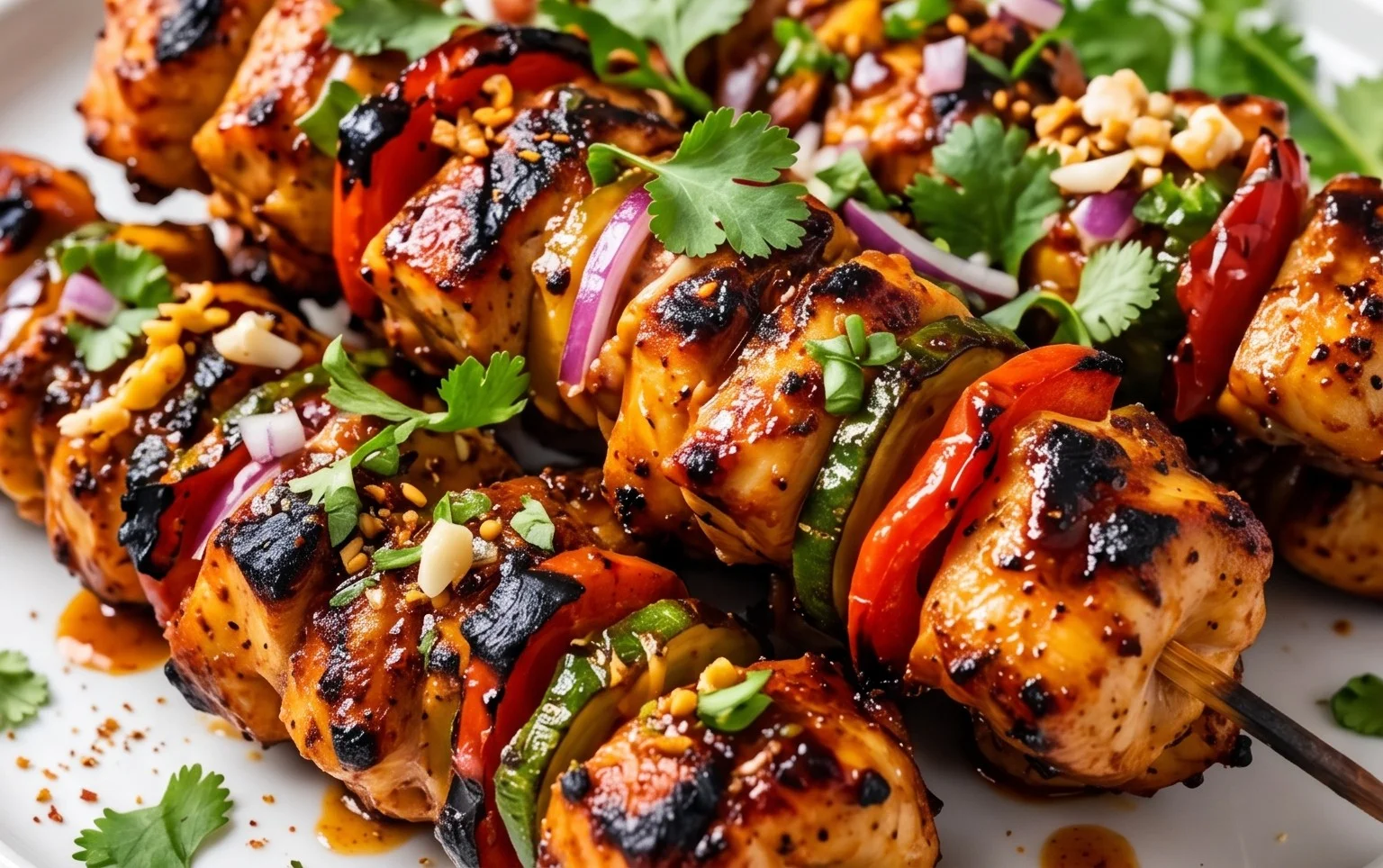 Mexican Barbecue Chicken Skewers