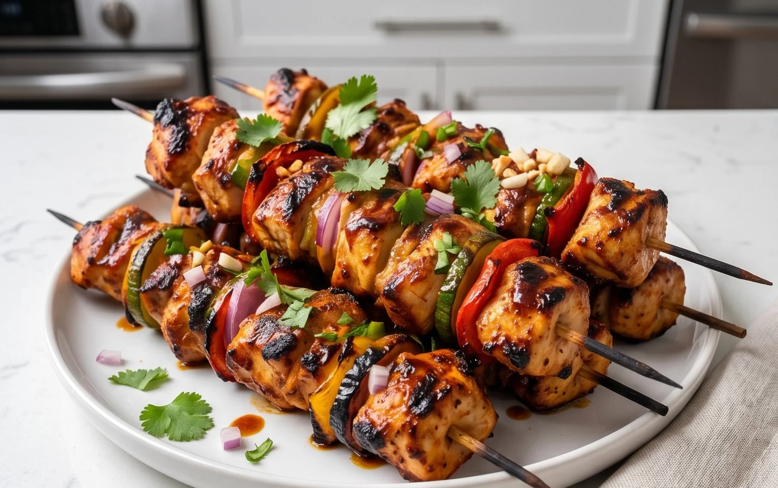 Mexican Barbecue Chicken Skewers
