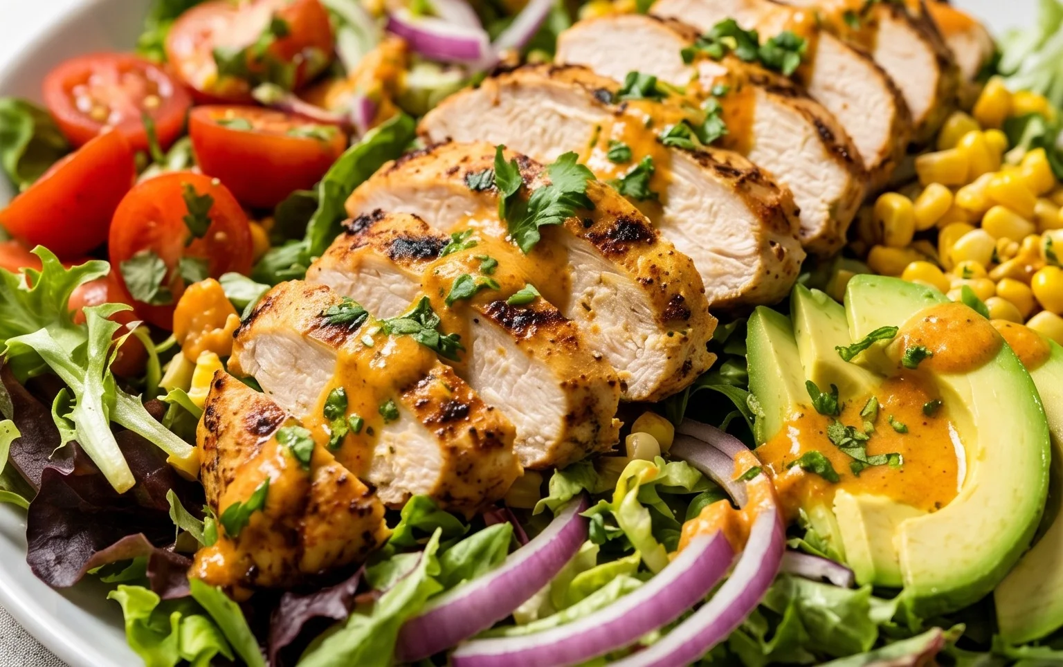 Peruvian Grilled Chicken Salad
