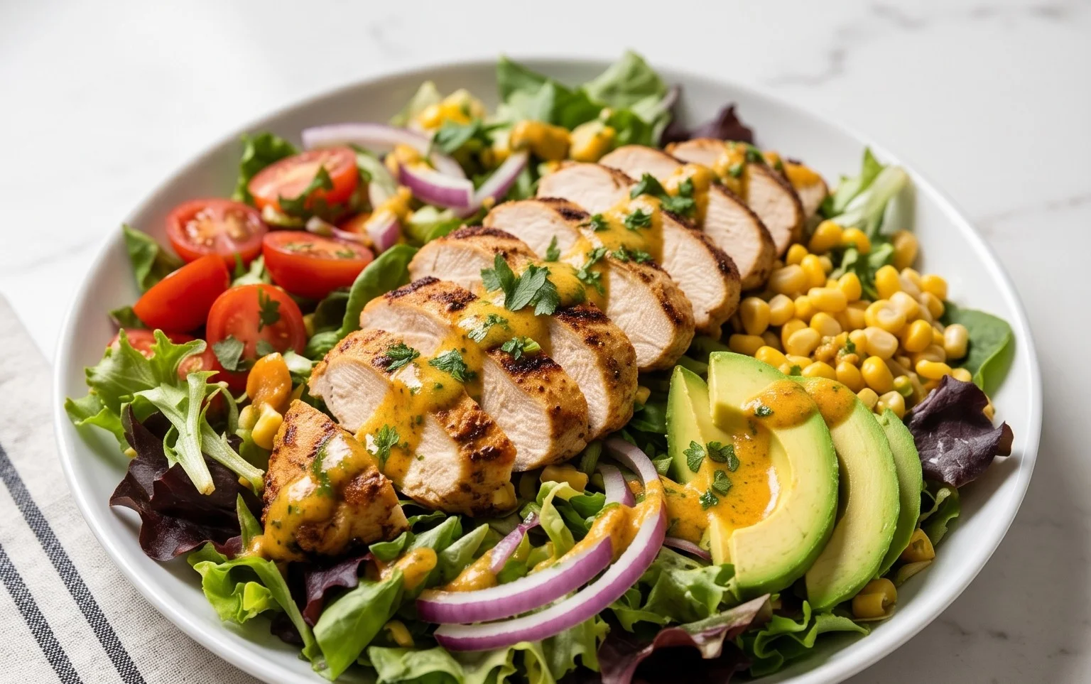 Peruvian Grilled Chicken Salad