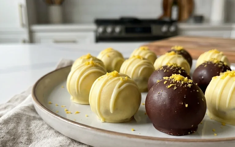 LEMON BLUEBERRY TRUFFLES