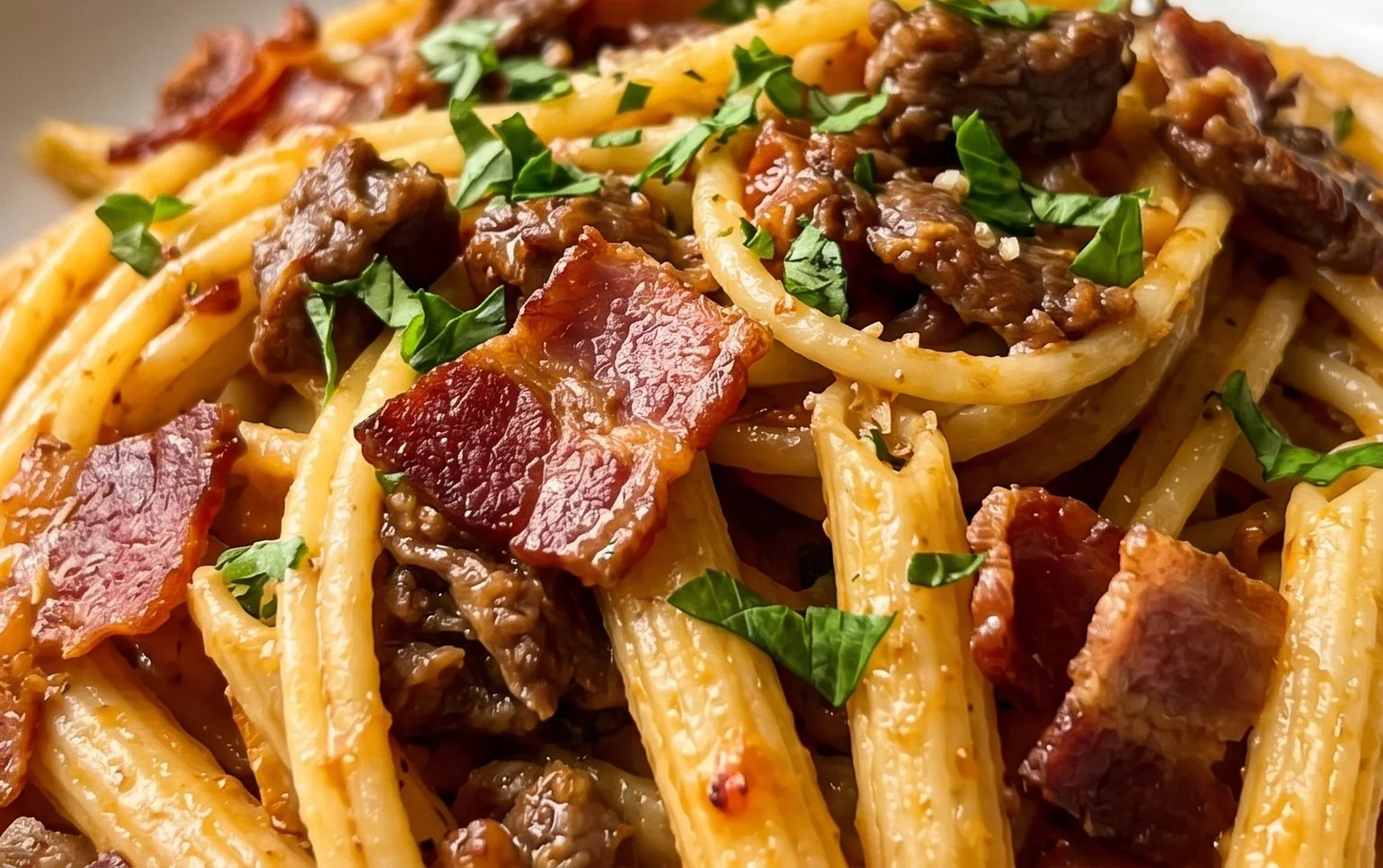 Beef Bacon Pasta