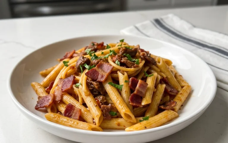 Beef Bacon Pasta