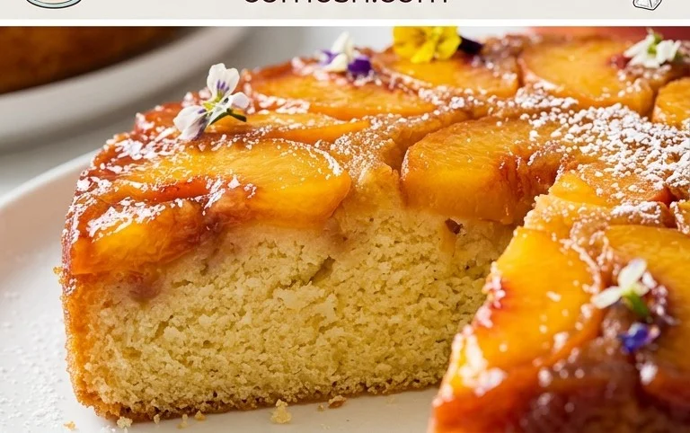 Peach Upside-Down Cake Recipe