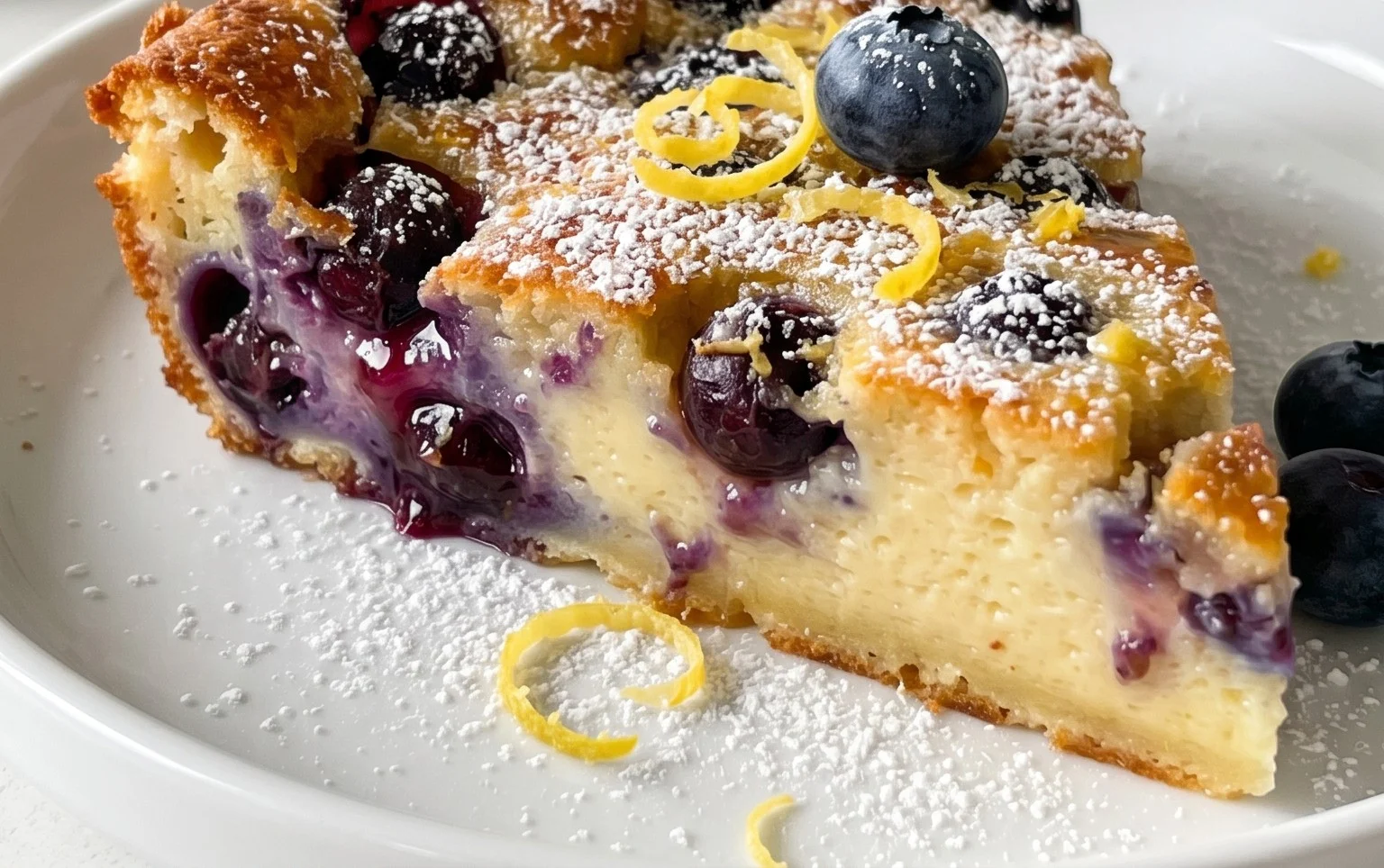 Lemon Blueberry Clafoutis