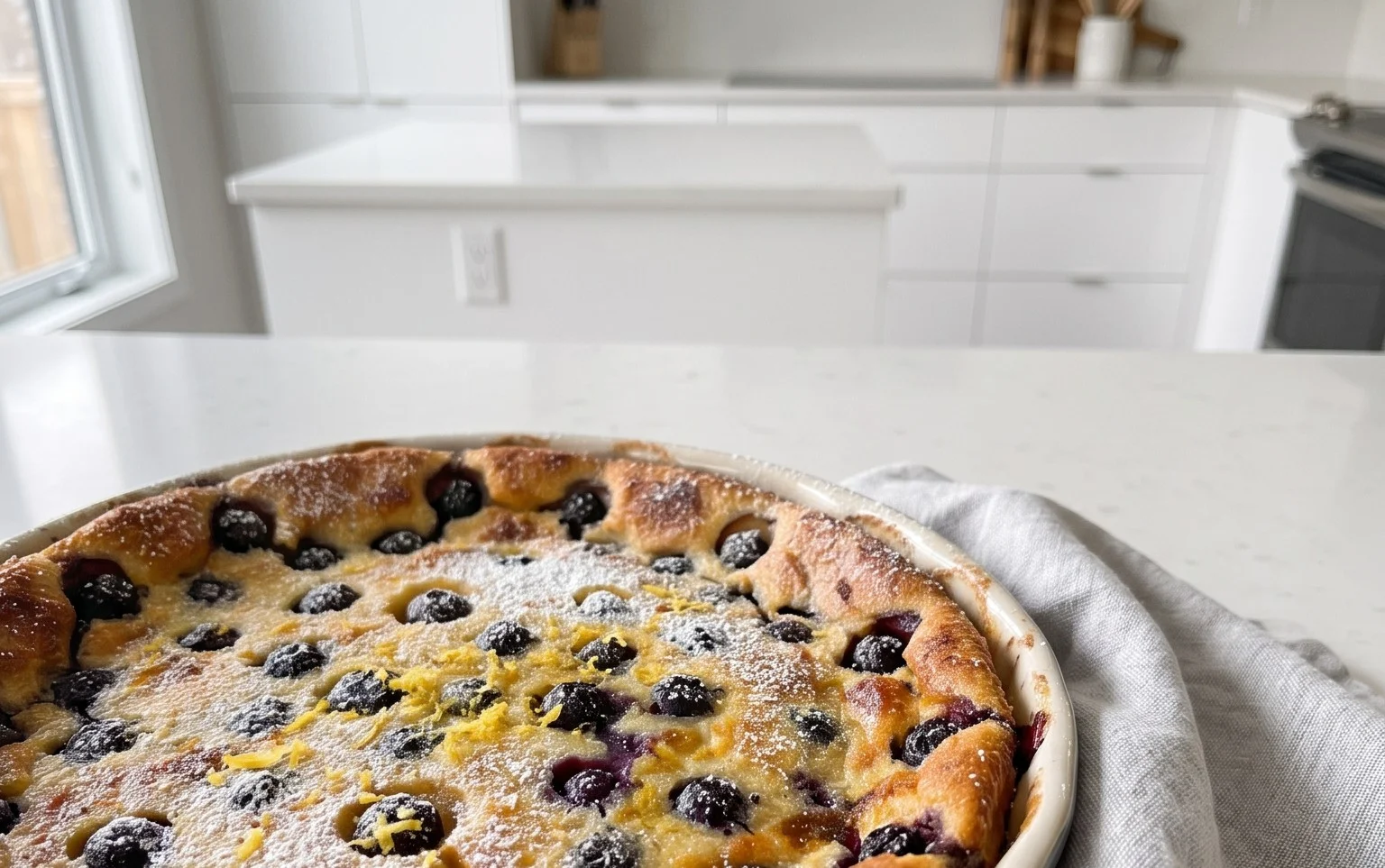 Lemon Blueberry Clafoutis
