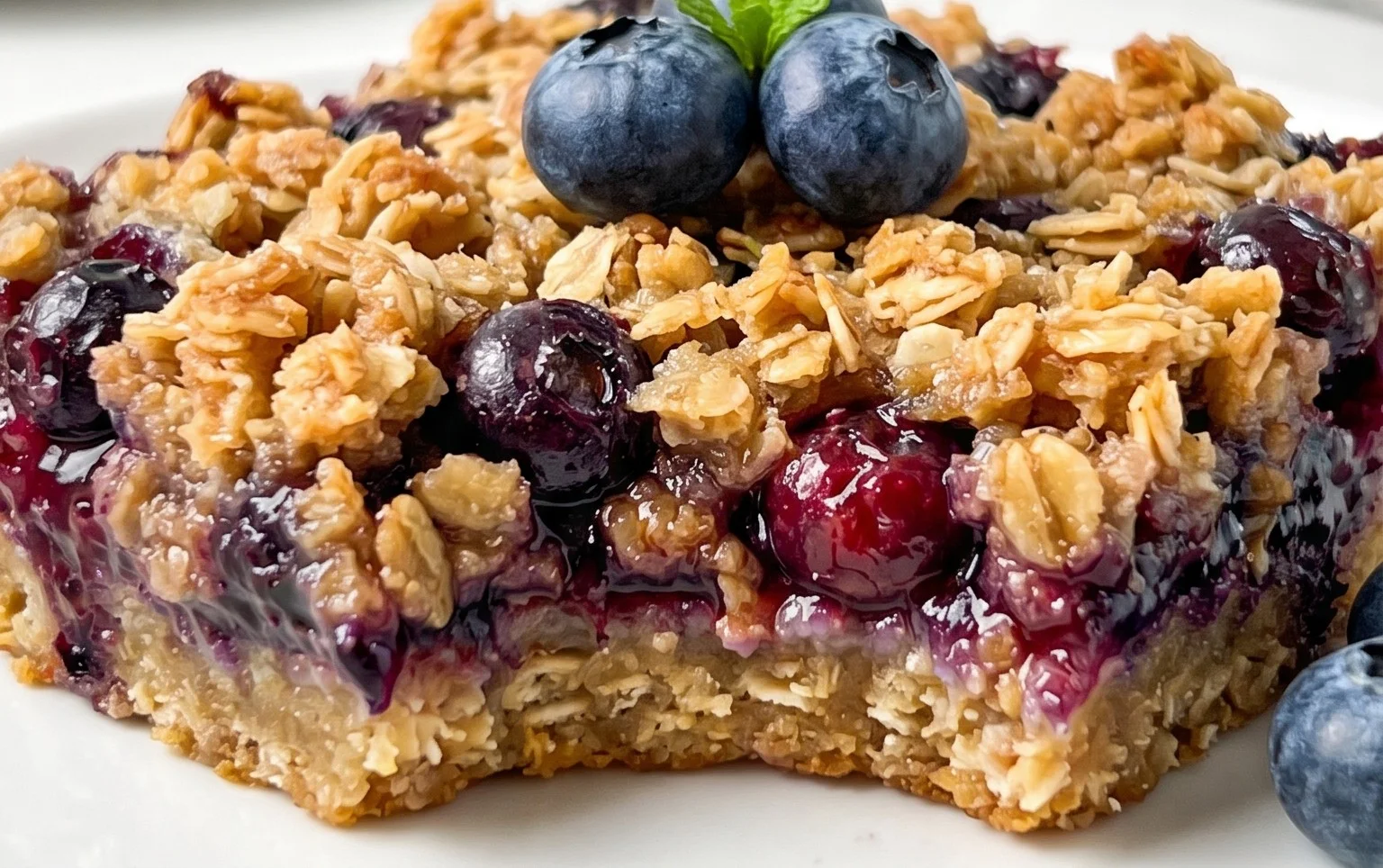 Blueberry Oatmeal Bars
