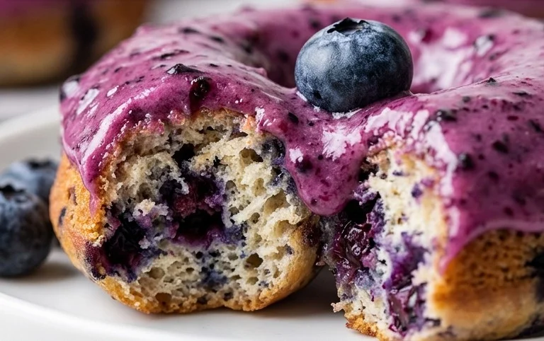 Wild Blueberry Cake Donuts