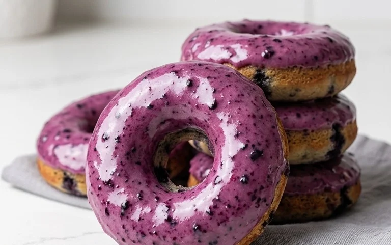 Wild Blueberry Cake Donuts