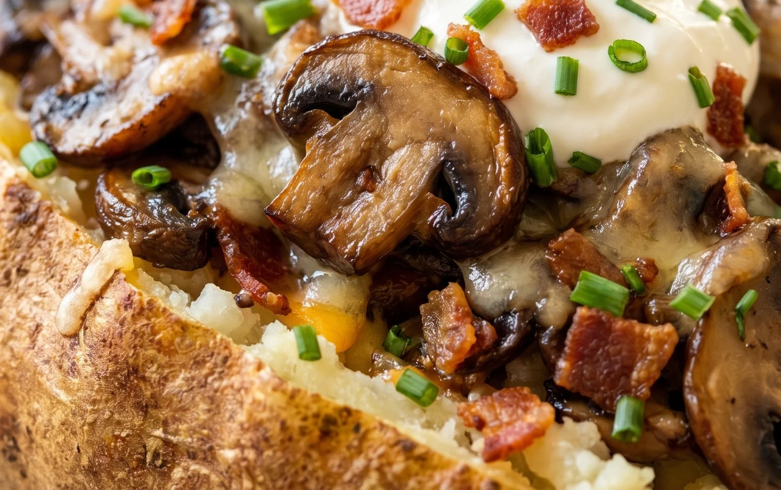 The Ultimate Stuffed Baked Potatoes with Mushrooms