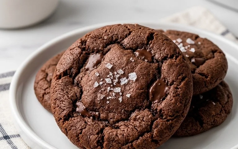 Salted Brownie Cookies