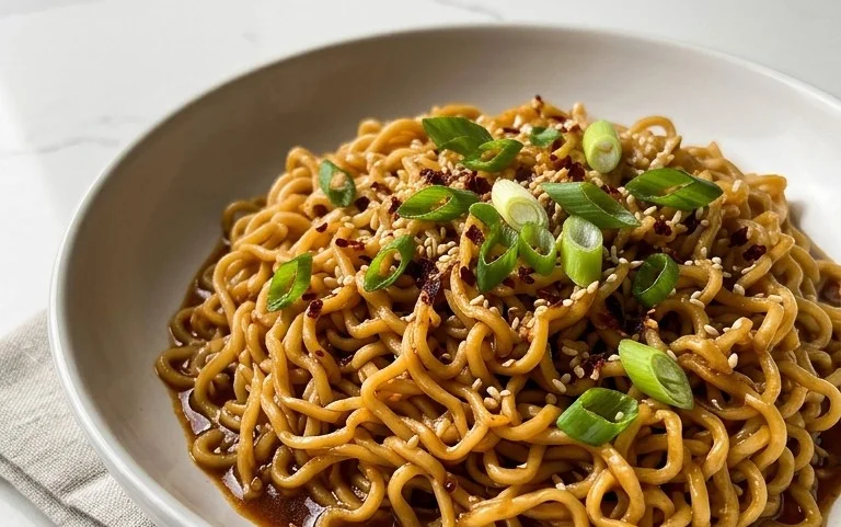 Easy Saucy Ramen Noodles