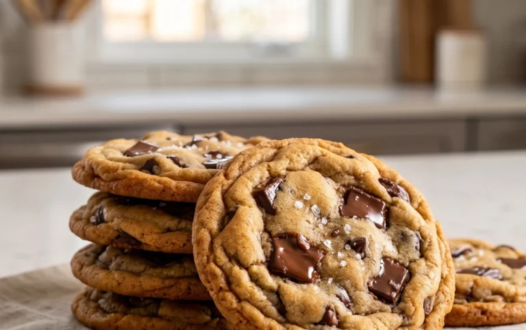 Crispy and Chewy Chocolate Chip Cookies