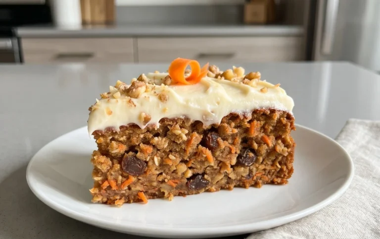 Easy Flourless Oatmeal Carrot Cake Recipe