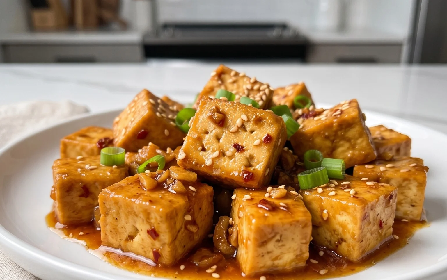Honey Garlic Tofu