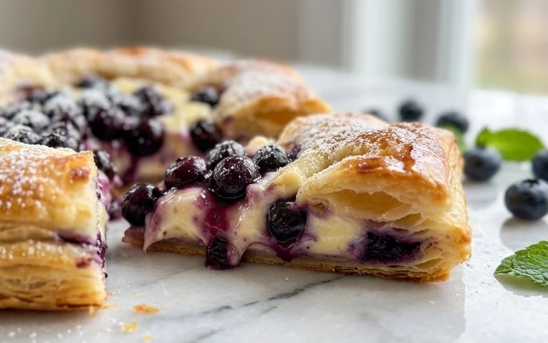 Blueberry Cream Cheese Puff Pastry