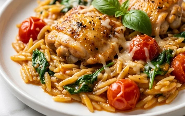 Chicken Orzo (30-Minutes, One-Pan)