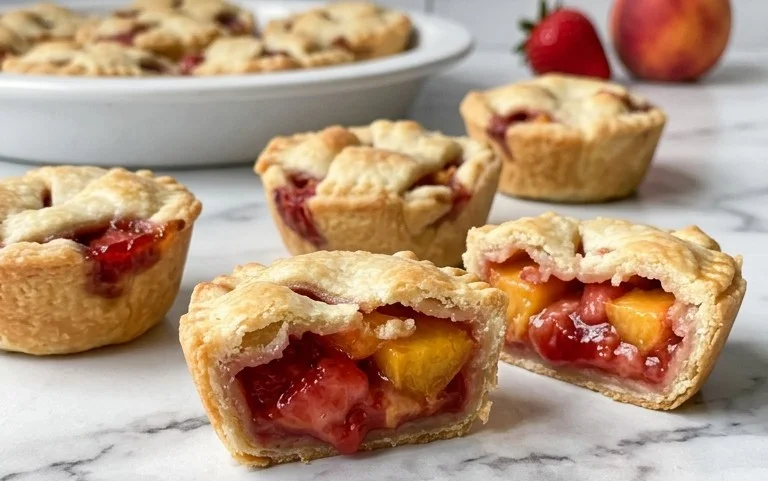 Strawberry Peach Pie Bites