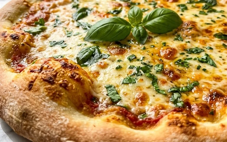 buttery garlic pizza