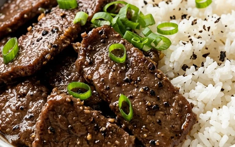 Beef Pepper Rice Bowl is a delicious meal option.