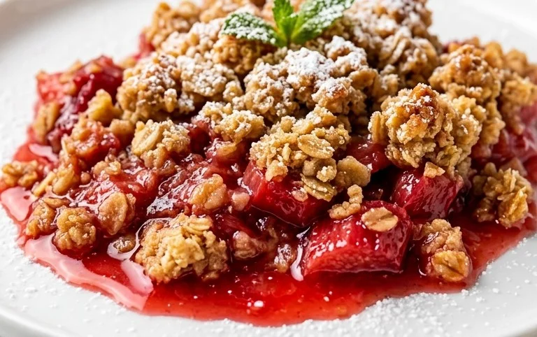 Easy Rhubarb Crisp