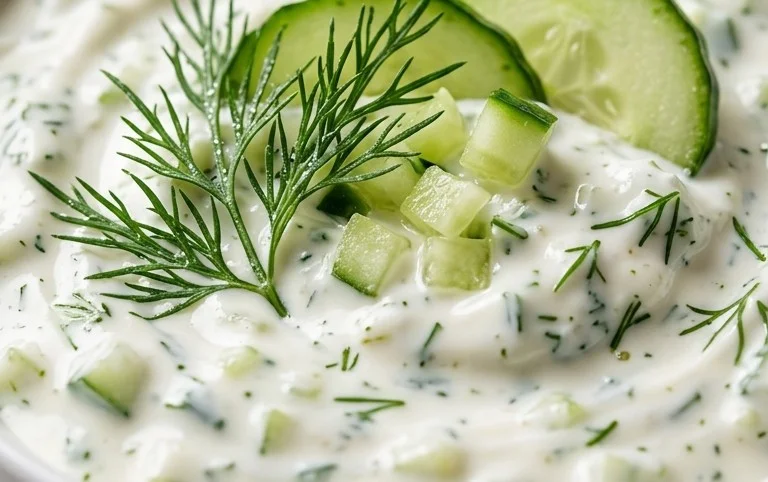 Cucumber Dip with Sour Cream and Dill