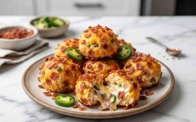 Beef Bacon Jalapeño Popper Cheese Balls