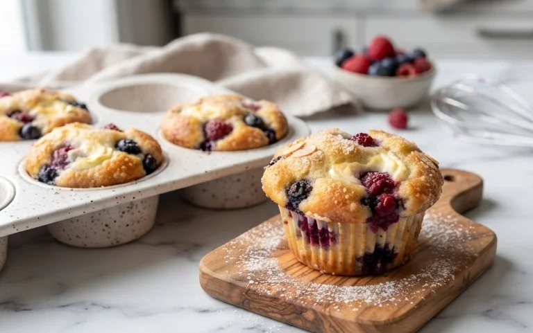 Berry Cream Cheese Muffins