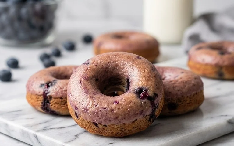 Blueberry Cake Donuts