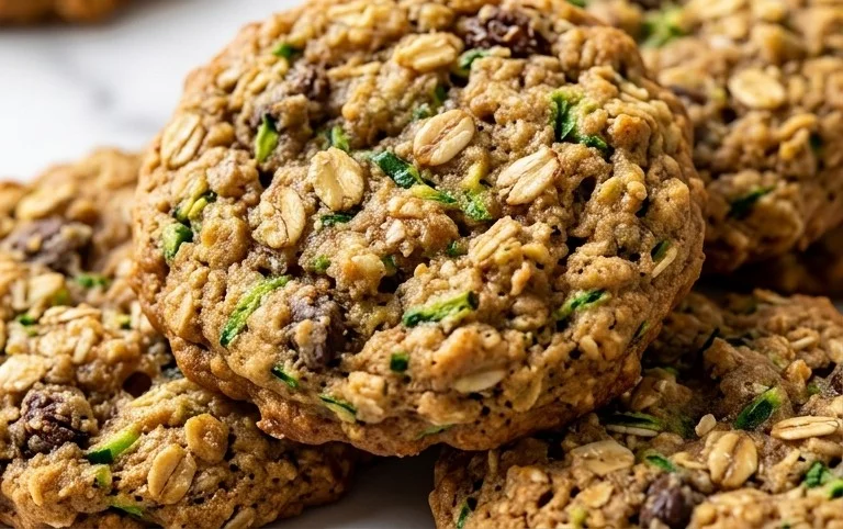 Healthy Zucchini Oatmeal Cookies