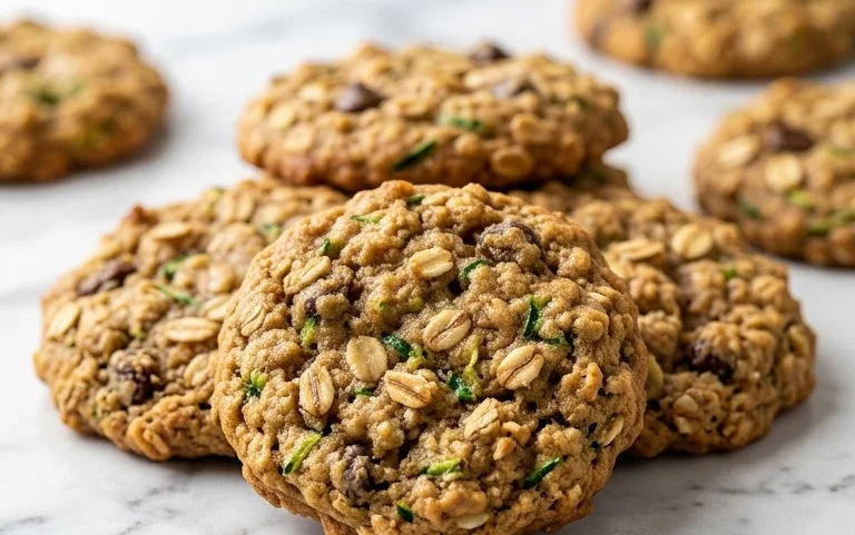 Healthy Zucchini Oatmeal Cookies