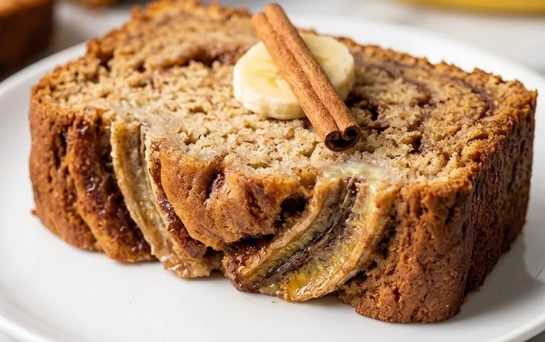 Cinnamon Roll Banana Bread