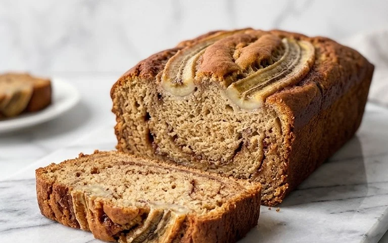 Cinnamon Roll Banana Bread