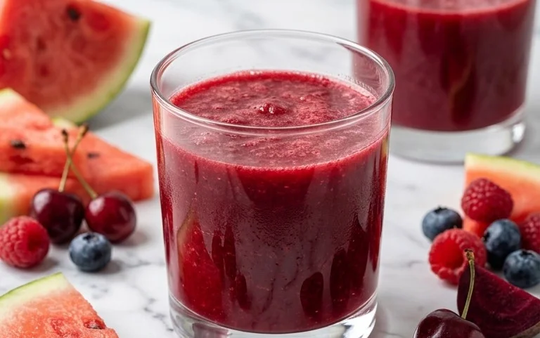 Watermelon Cherry Berry Beet Juice