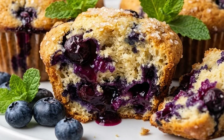 Homemade Blueberry Muffins